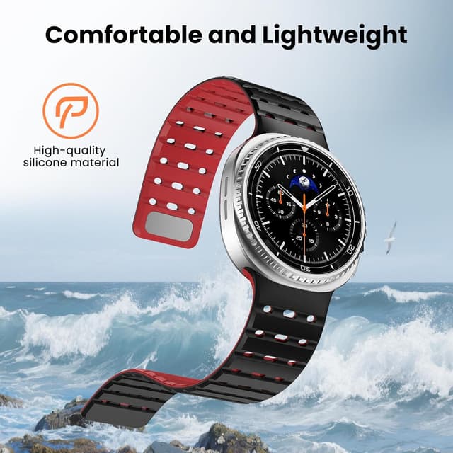 Detalle 2 de Delidigi Magnetic Sport Strap for Samsung Galaxy Watch 8 (40mm/44mm) & Watch 8 Classic 46mm