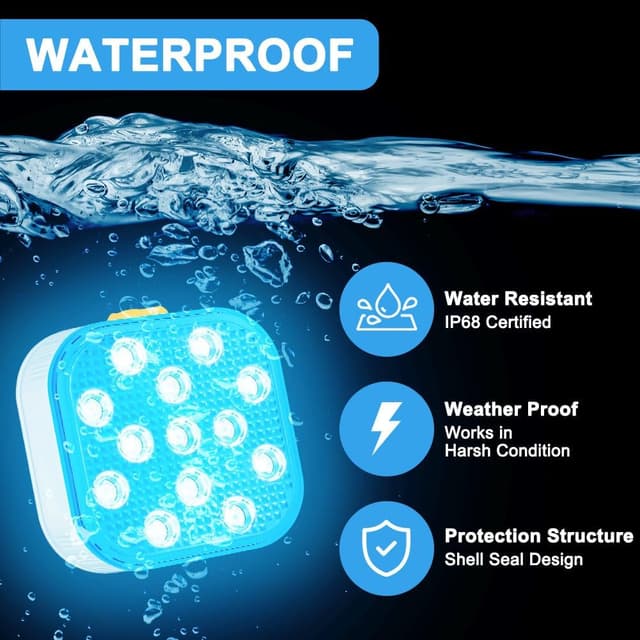 Thumbnail 3 de Vicloon Luci LED per Piscina 6 modalità