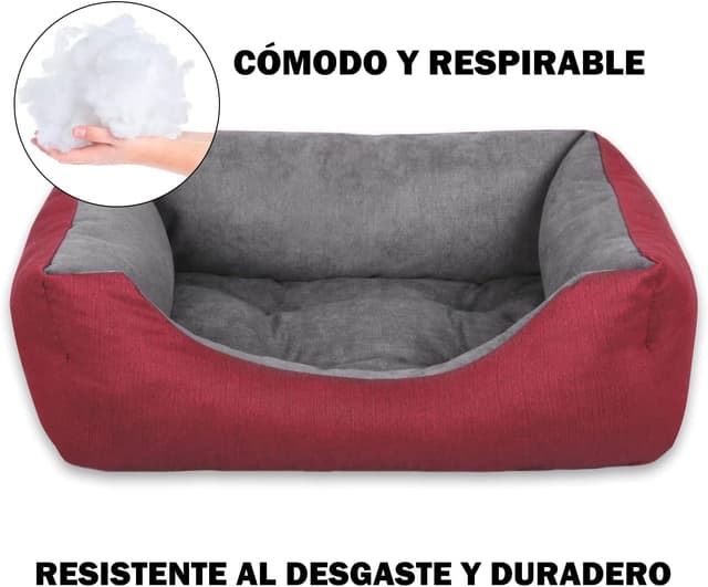 Thumbnail 3 de Mercury Textil Sofá cama mascotas Granate Mediano