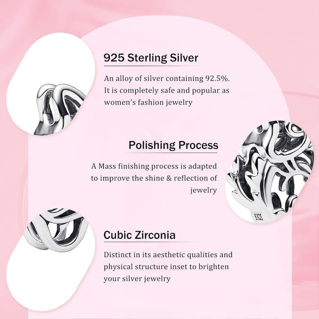 Detalle de Charm HAEPIAR in argento sterling 925 con dangle mostro verde per bracciale o collana