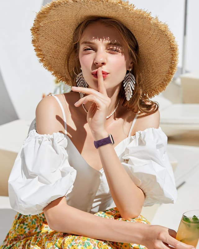 Thumbnail 4 de Yoohoo Floral Engraved strap for Apple Watch