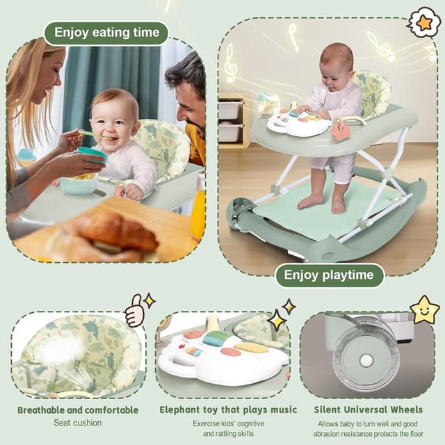 Detalle de 5-in-1 Baby Walker 6-18 Months