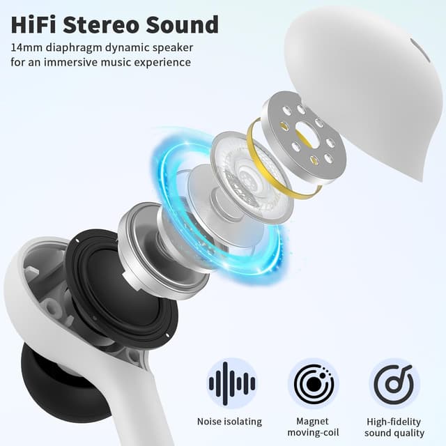 Detalle de USB C wired earbuds with mic, in-ear