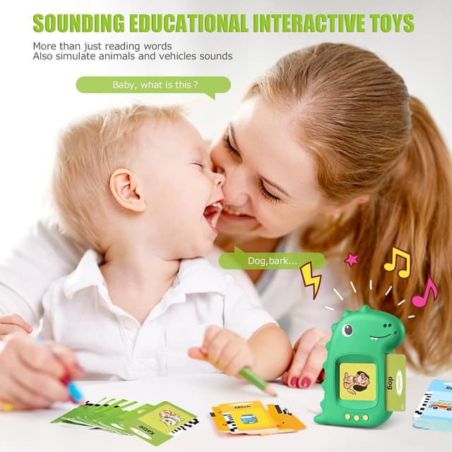 Detalle 2 de Talking Flash Cards 224 words interactive educational toy