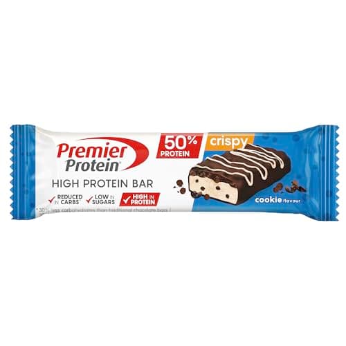 Detalle 2 de Premier Protein Bar Crispy Cookie 16 x 40 g 🍪 - Alta Proteína