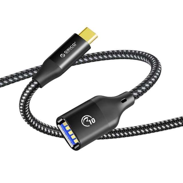 Detalle de ORICO USB 3.1 Verlängerungskabel C Stecker auf A Buchse (USB-A/USB-C), 1 m – Lade- und Sync-Extender bis 10 Gbit/s