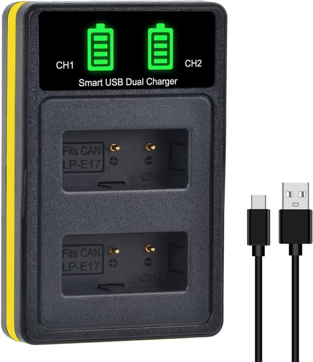 Detalle 2 de DuraPro LP-E17 Akku 1040 mAh Dual-Ladegerät