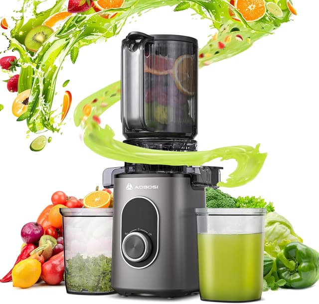 Detalle de AAOBOSI slow juicer with 110 mm chute