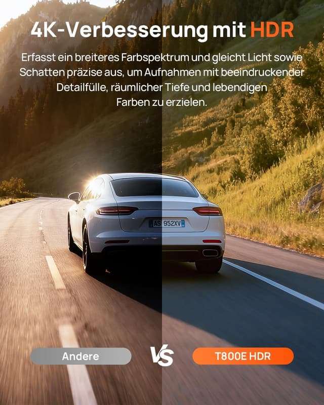 Thumbnail 4 de 70mai T800E 4K Dashcam 3‑Kanal