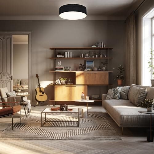 Thumbnail 4 de Plafonnier B.K.Licht tissu E27 40 W ⚙