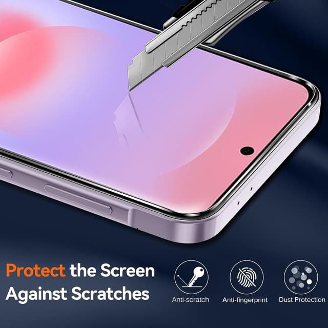 Detalle de Coque ivoler anti-jaunissement HD Clair pour Samsung Galaxy A37 5G (2 pièces verre trempé) – protection antichoc mince