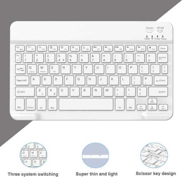 Detalle de XOKUWU Keyboard Case for Samsung Galaxy Tab A9+ 11 Inch (SM-X210/X216/X218) 2023 with Detachable Bluetooth Keyboard and S Pen Holder