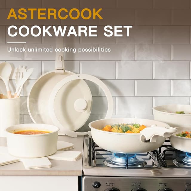 Thumbnail 4 de Astercook 21-Piece Nonstick Cookware Set