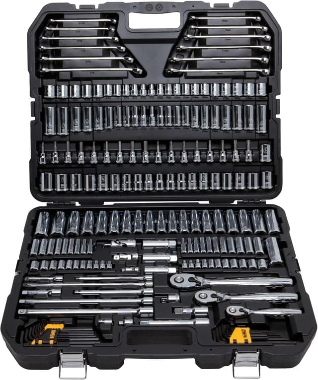 Detalle de DEWALT DWMT72165 204-Piece Mechanics Tools Kit & Socket Set (1/4", 3/8" & 1/2" Drives)