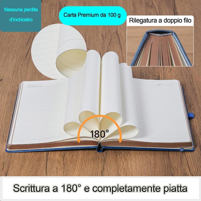 Detalle de HwxBen Diario B5 con penna, 360 pagine