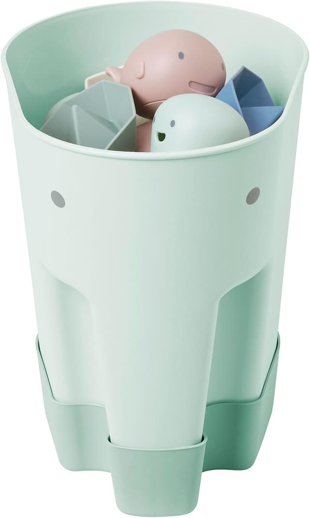 Detalle 2 de Shnuggle Ellie Bath Toy Storage Scoop & Organiser with Drip Tray (98% recycled plastic)