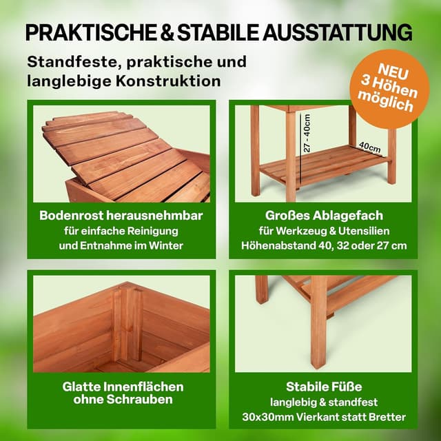 Thumbnail 3 de TTL GARDEN Hochbeet M 80x40x80cm