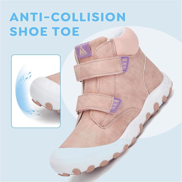 Detalle de Mishansha Kinder-Wanderschuhe rutschfest – leichte Trekking-Wanderstiefel für Jungen & Mädchen