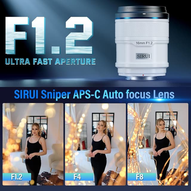 Detalle 2 de SIRUI Sniper 16mm F1.2 autofocus lens