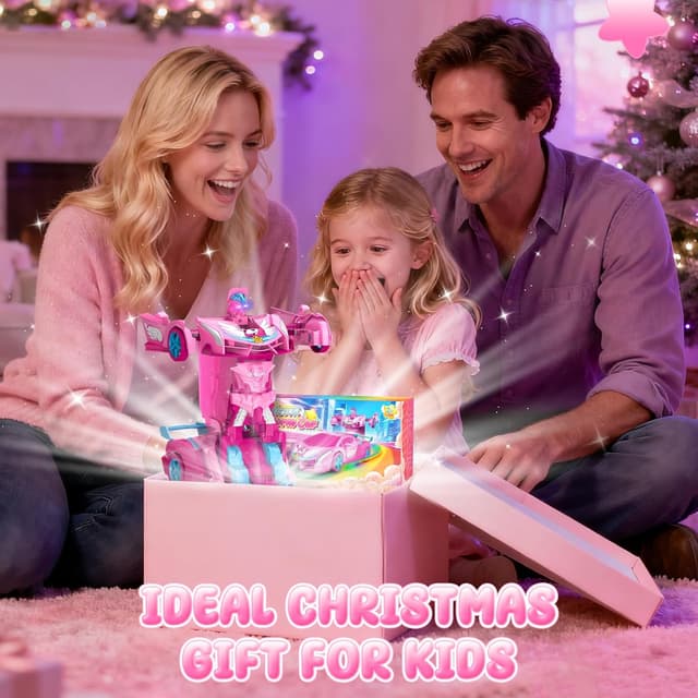 Thumbnail 6 de Unicorn 2.4GHz Remote Control Transform Cars with LED Lights (2-in-1) – one-button deformation & fast 360° rotation RC toy