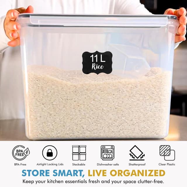 Thumbnail 6 de Shazo 2 PC 11L Airtight Food Storage