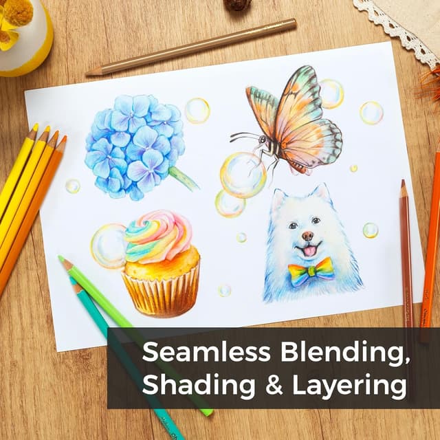 Thumbnail 4 de Ohuhu Colouring Pencils 72 Blendable High Pigment