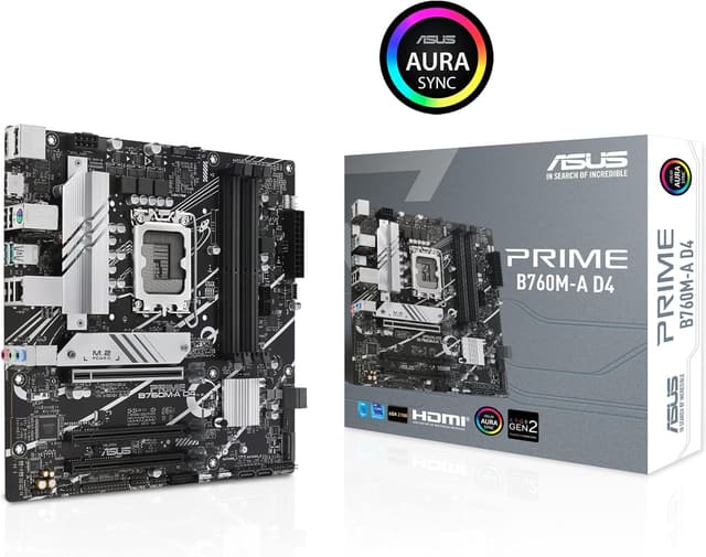 Detalle 2 de ASUS Prime B760M-A D4 mATX Motherboard