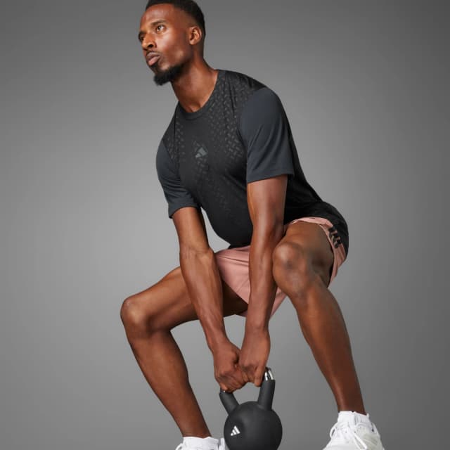 Detalle de adidas Camiseta PrimeLift 3 bandas (negro)