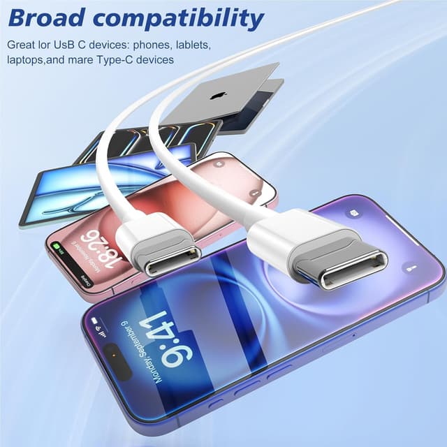 Detalle de USB-C fast charge cable 60W 2 pack