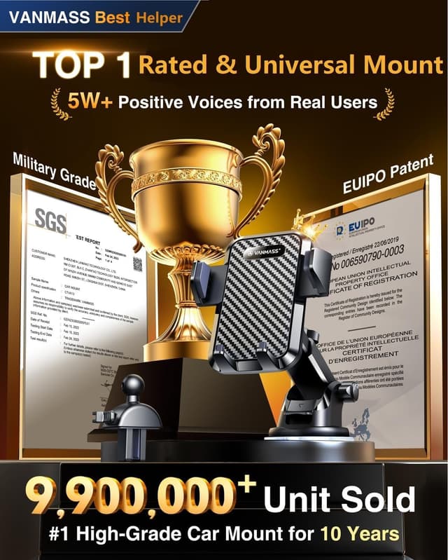 Thumbnail 1 de VANMASS Car Phone Holder 2025, 85+ lb suction