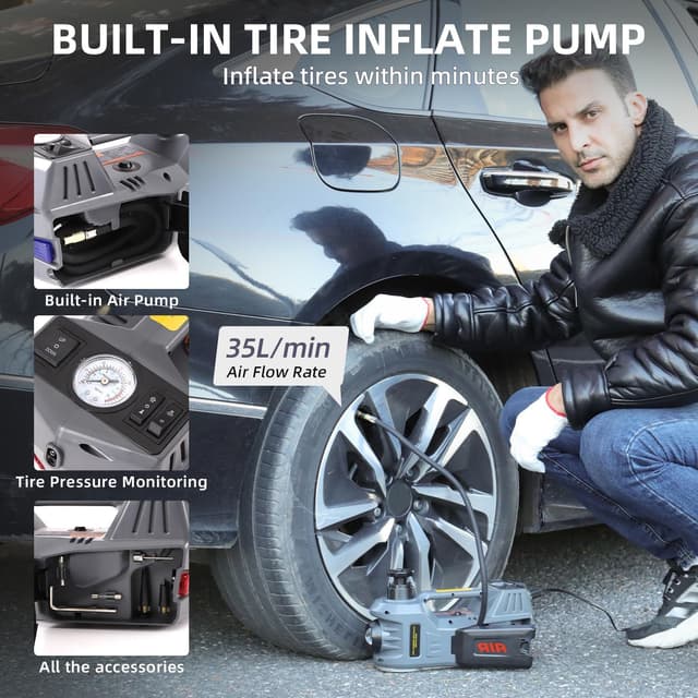 Detalle de EFFIROSO Portable 5 Ton Car Jack