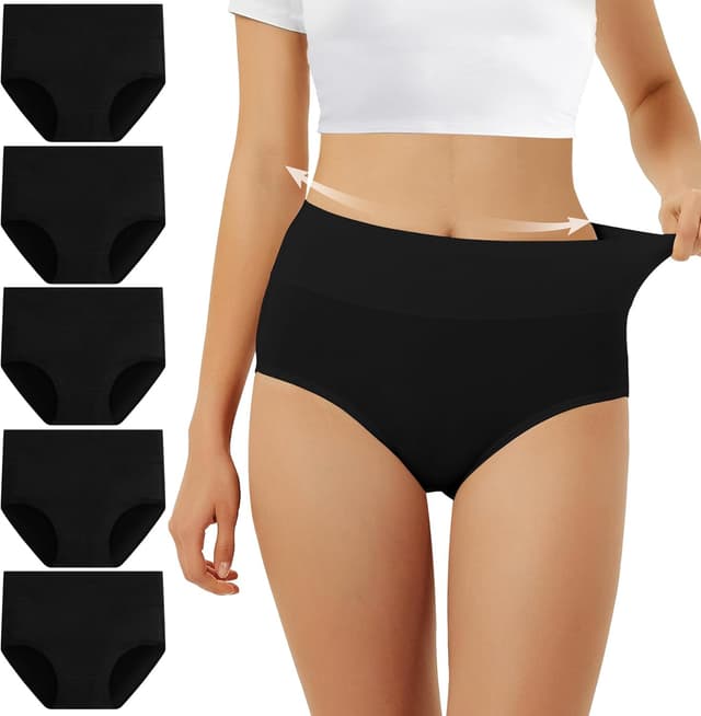 Imagen de FALARY Unterhosen Damen Hohe Taille 5er Pack en OfertitasTOP