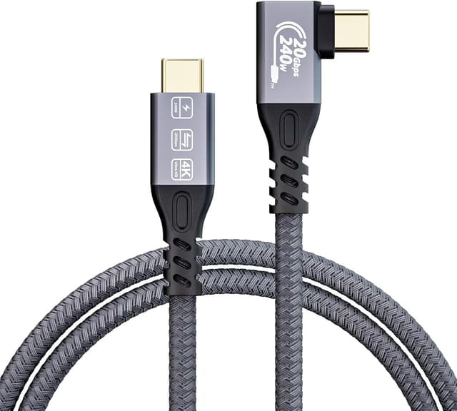 Detalle de MOPOCHG USB-C 240 W Ladekabel 1 m 90°