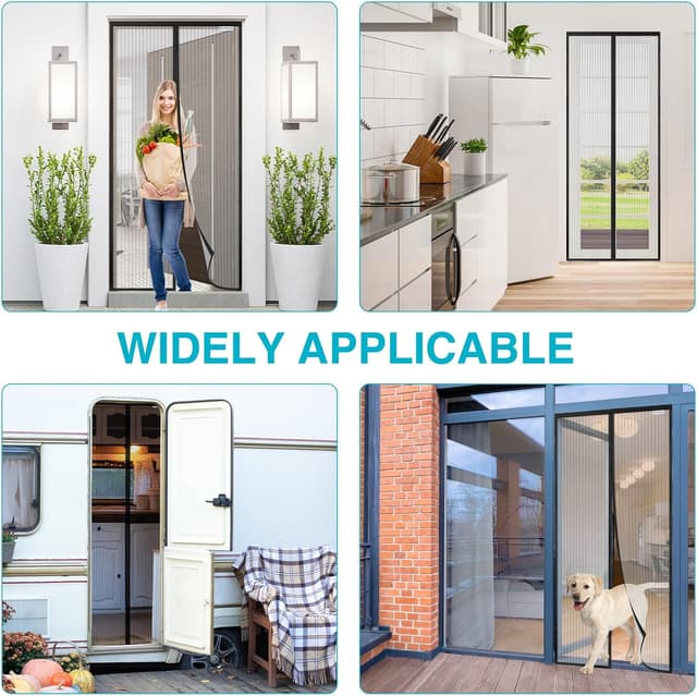 Detalle 2 de Fliegengitter Tür 80x240 cm gegen Mücken