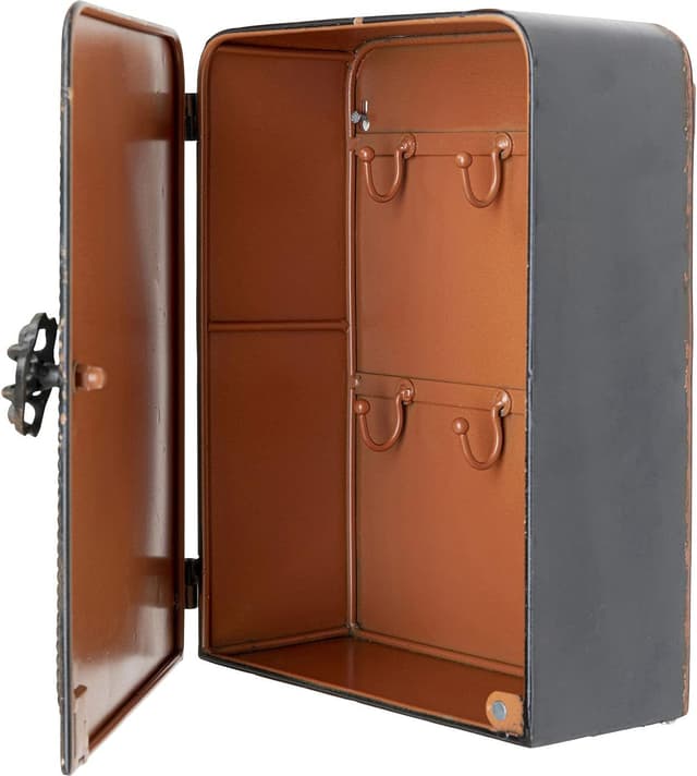 Thumbnail 7 de Kare Design Caja Fuerte Vintage con Ganchos, Negro, 31x24x13 cm