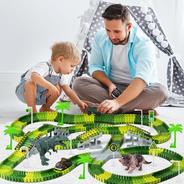 Thumbnail 6 de Dinosaur Race Track Set 216 Pieces 🦖