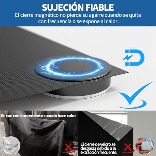 Detalle 2 de BKSAI Estor Opaco Magnético para Ventana 400x145cm 🛡