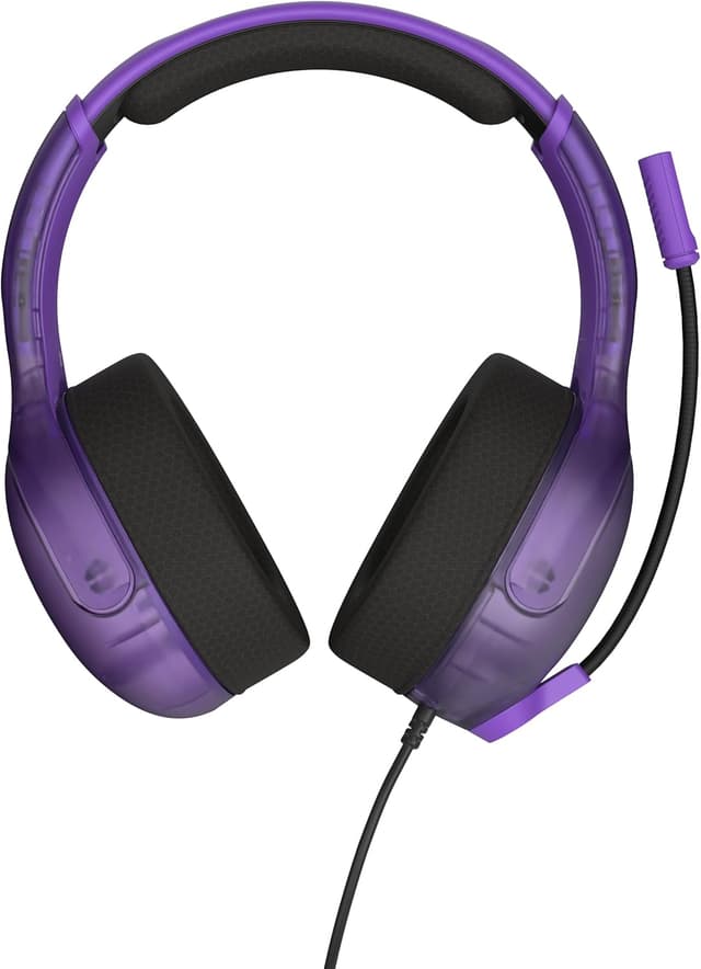 Detalle 2 de Turtle Beach Airlite Fit Fantasma Viola: cuffie cablate per Nintendo Switch con microfono flip-to-mute