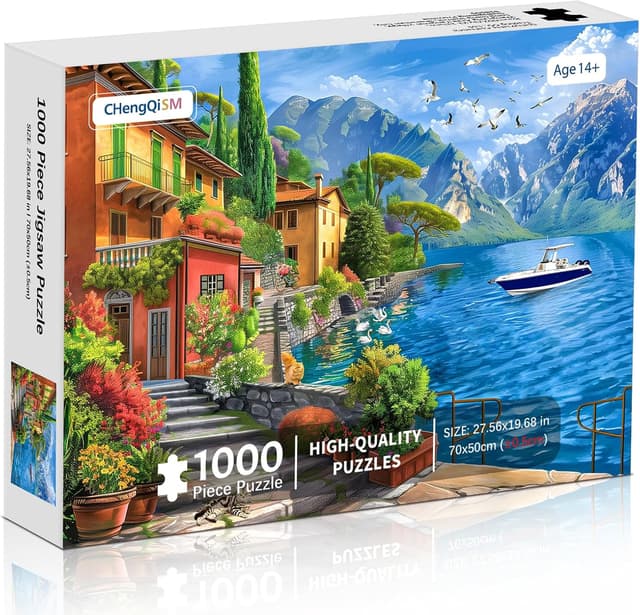 Detalle 2 de Puzzle 1000 Teile Seenlandschaft, 70 x 50 cm