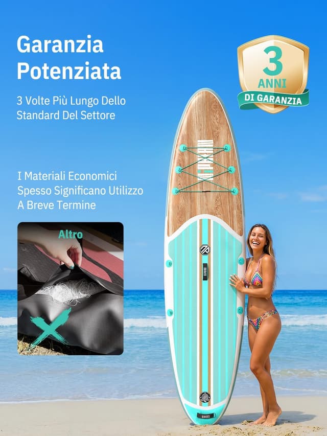 Detalle de Niphean SUP gonfiabile 320 cm per adulti