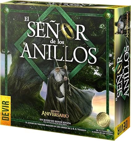 Detalle de Devir El Señor de los Anillos Ed. Aniversario 🎲 para 12+