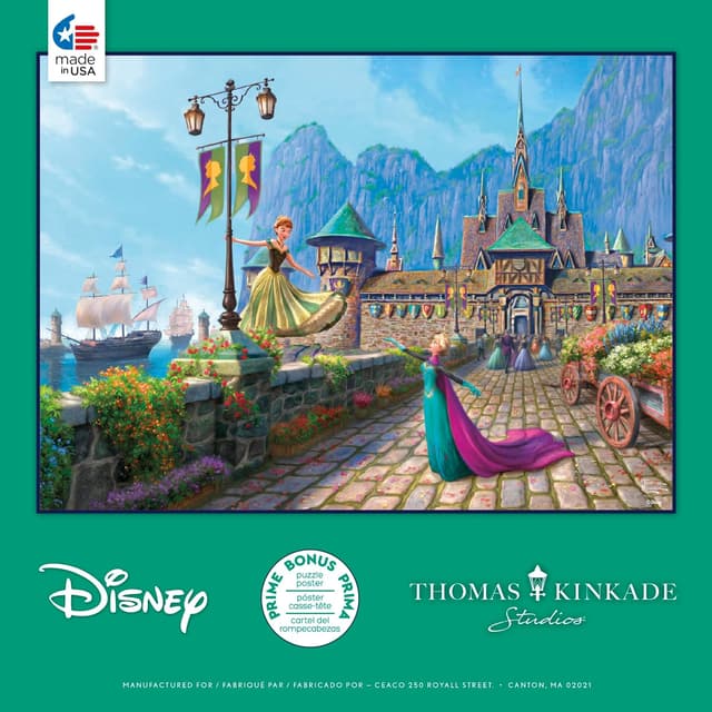 Thumbnail 6 de Ceaco Thomas Kinkade Disney Frozen Celebration in Arendelle 1000-Piece Jigsaw Puzzle