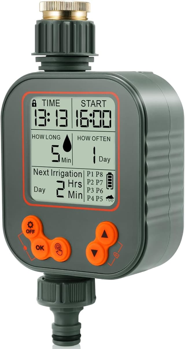 Detalle de Programmatore Irrigazione a Batteria con Sensore Pioggia e 8 Programmi separati