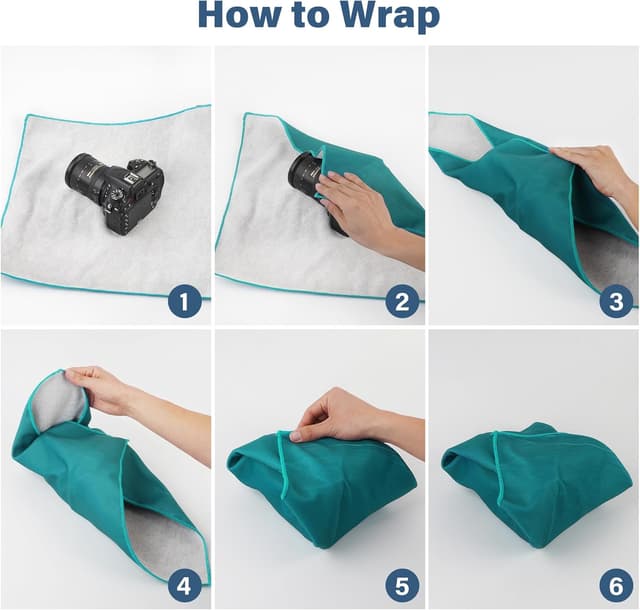 Detalle 2 de Walking Way Magic Protective Wrap 45 cm Selbstklebe-Etui-Set – kratzfest, staubdicht und waschbar für Kamera & Zubehör