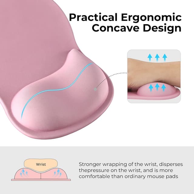 Detalle de EooCoo gel mouse mat 26 cm wrist rest