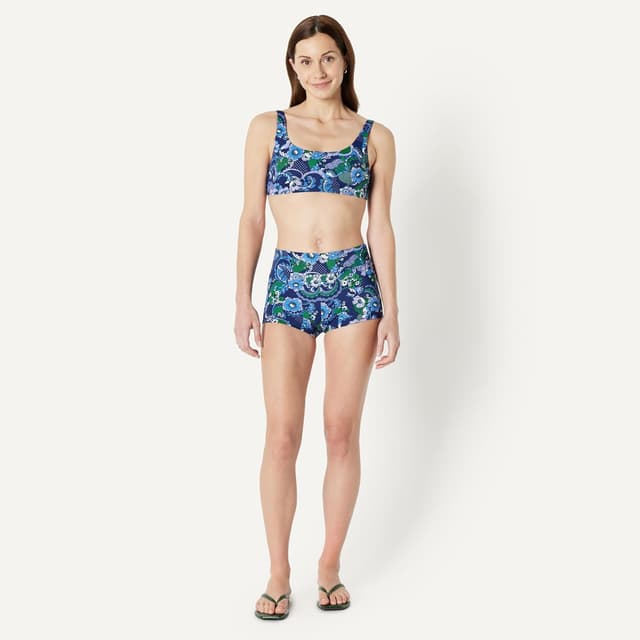 Detalle de Amazon Essentials women’s boy short swim bikini bottom