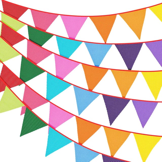 Detalle de G2PLUS Beidseitige Wimpel Girlande 10M