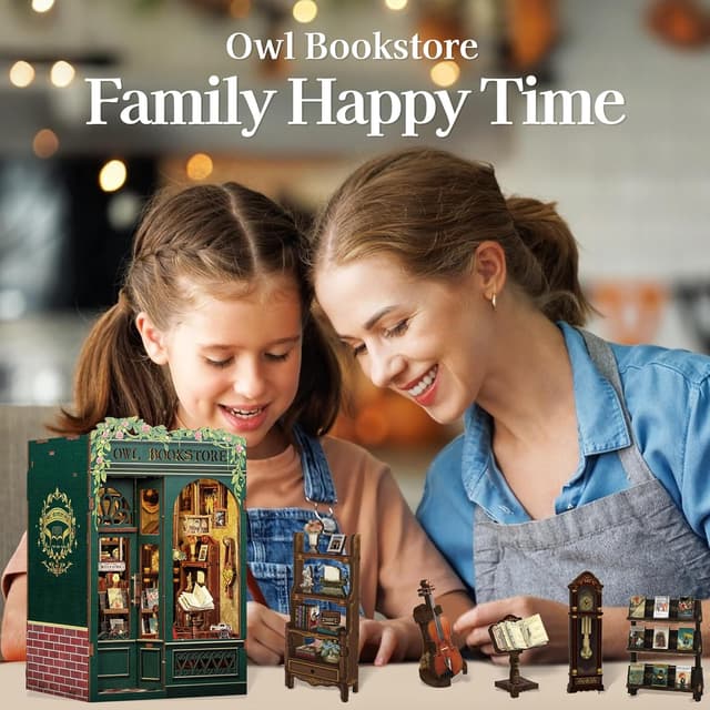 Thumbnail 3 de Fsolis Book Nook Owl Bookstore