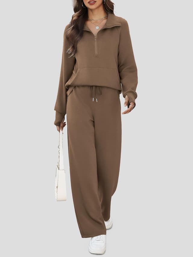 Thumbnail 1 de Casly Lamiit 2-Piece Lounge Set oversized half-zip sweatshirt