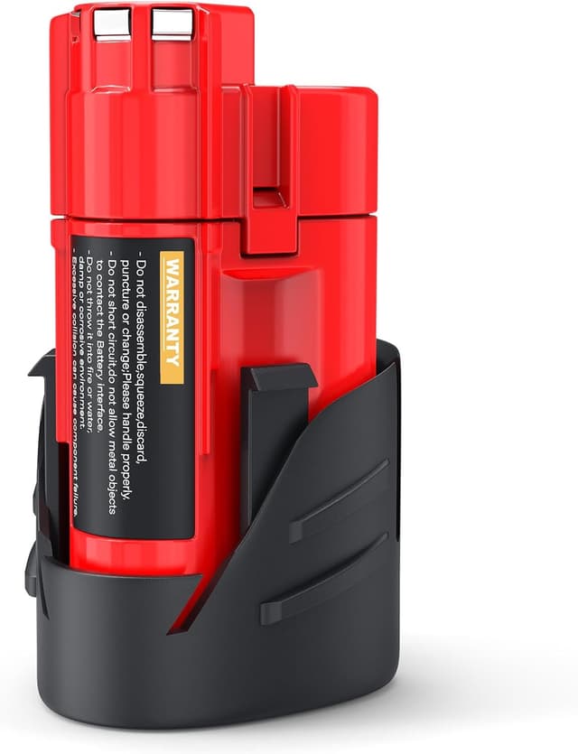 Detalle de HTongD Batteria di ricambio 12V 3Ah agli ioni di litio per Milwaukee M12 (compatibile con M12B 48-11-2411 e altri)